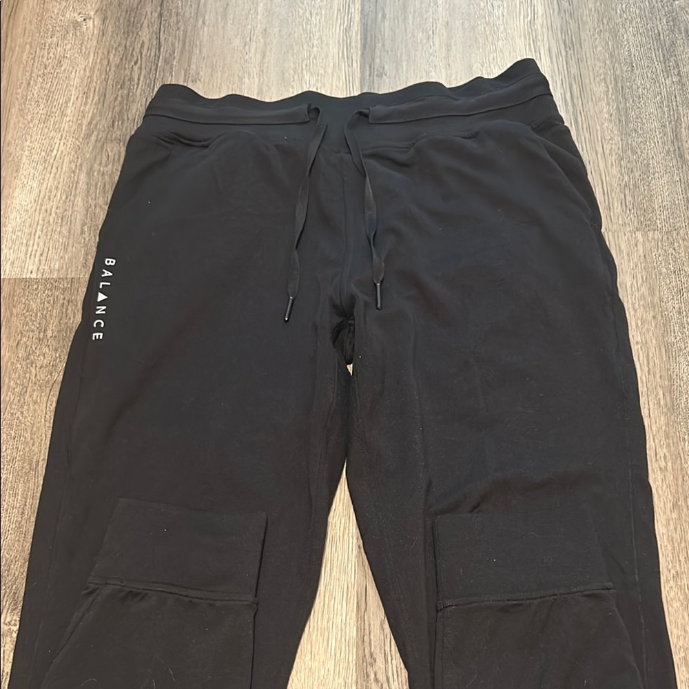 Balance Athletica Black Joggers with Elastic Waistband